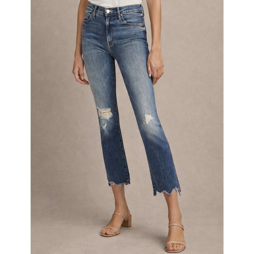 MOTHER Insider Crop Step Chew Jeans Dancing On Coals 25